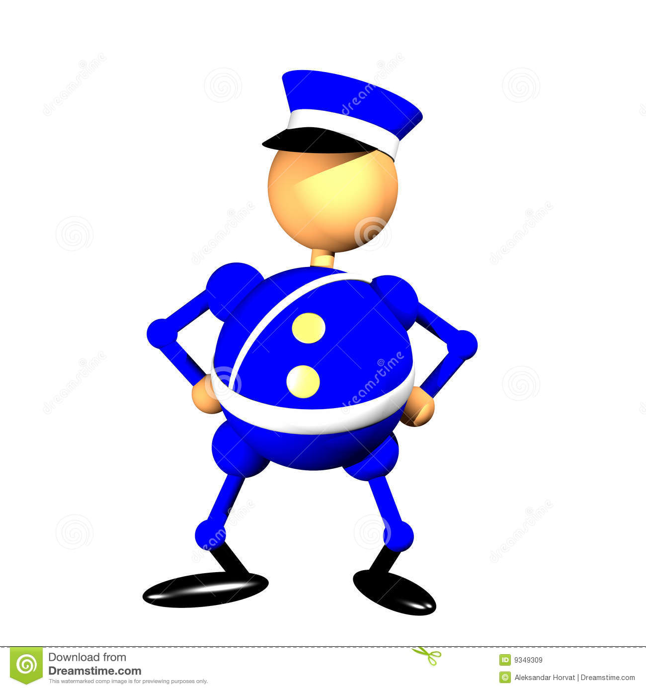 Policeman Clipart Royalty Free Stock Images   Image  9349309