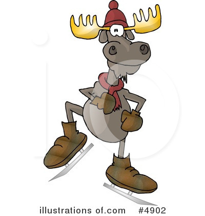 Royalty Free  Rf  Moose Clipart Illustration By Djart   Stock Sample