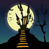 Spooky Castle Illustrations   Gograph