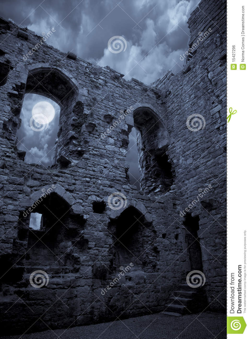 Spooky Castle Royalty Free Stock Image   Image  15427296