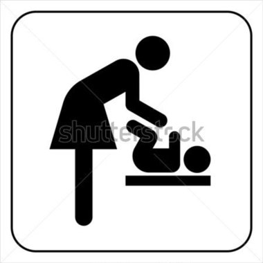 Symbol For Women And Baby Baby Changing Vector 59405425 Jpg