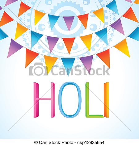 Vector   Holi Festival Celebration   Stock Illustration Royalty Free