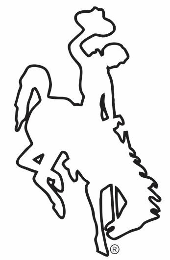 Wyoming Bucking Horse Decals Wyoming Bucking Horse  Steamboat  Outline