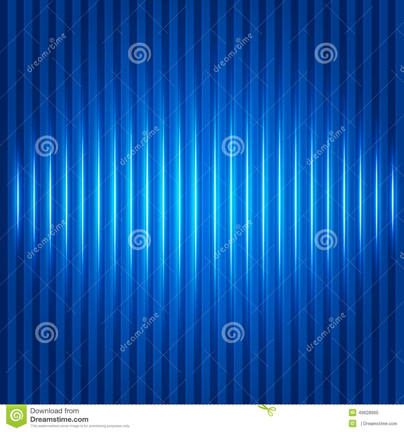 Background Blue Vertical Stripes Line Bright Light Behind The Cu Stock    