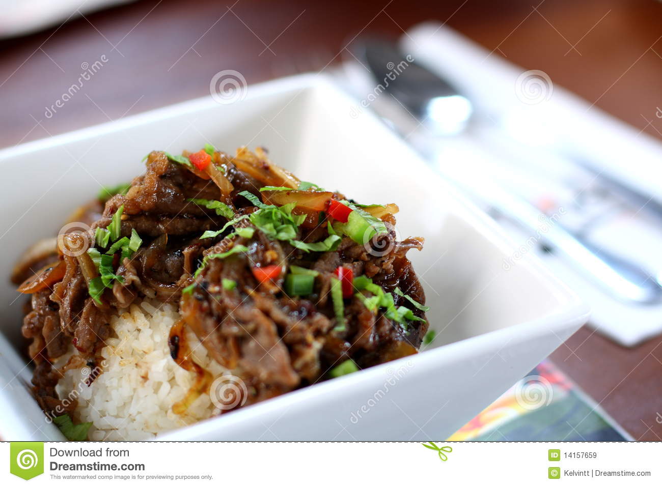 Beef Rice Royalty Free Stock Images   Image  14157659