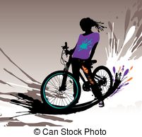 Biker Girl Silhouette   Biker Girl Silhouette Vector   