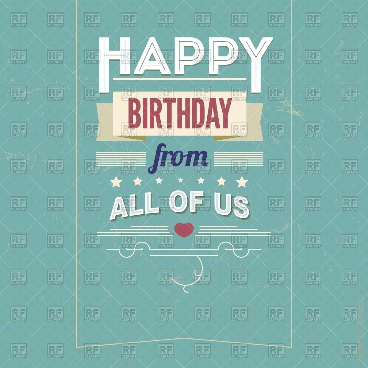 Birthday Poster In Retro Style 42178 Backgrounds Textures Abstract