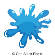 Blue Color Splash   Illustration Of Blue Color Splash On A