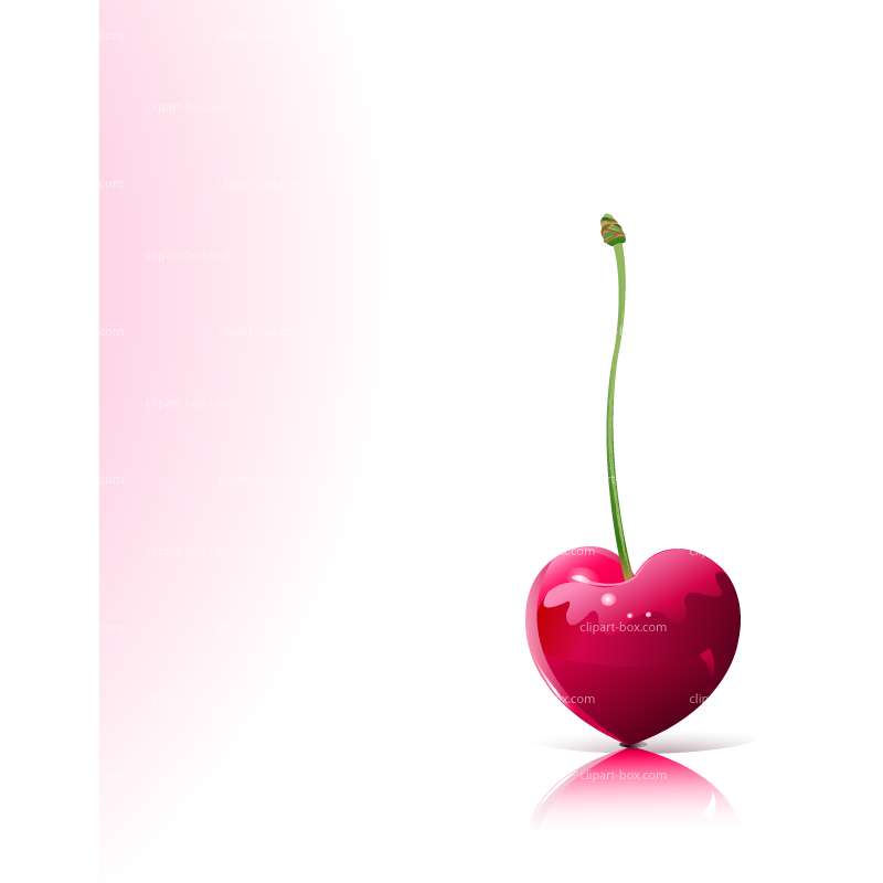 Clipart Love Cherry   Royalty Free Vector Design