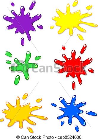 Color Splash Set Vector Illustration Csp8524606   Search Clipart