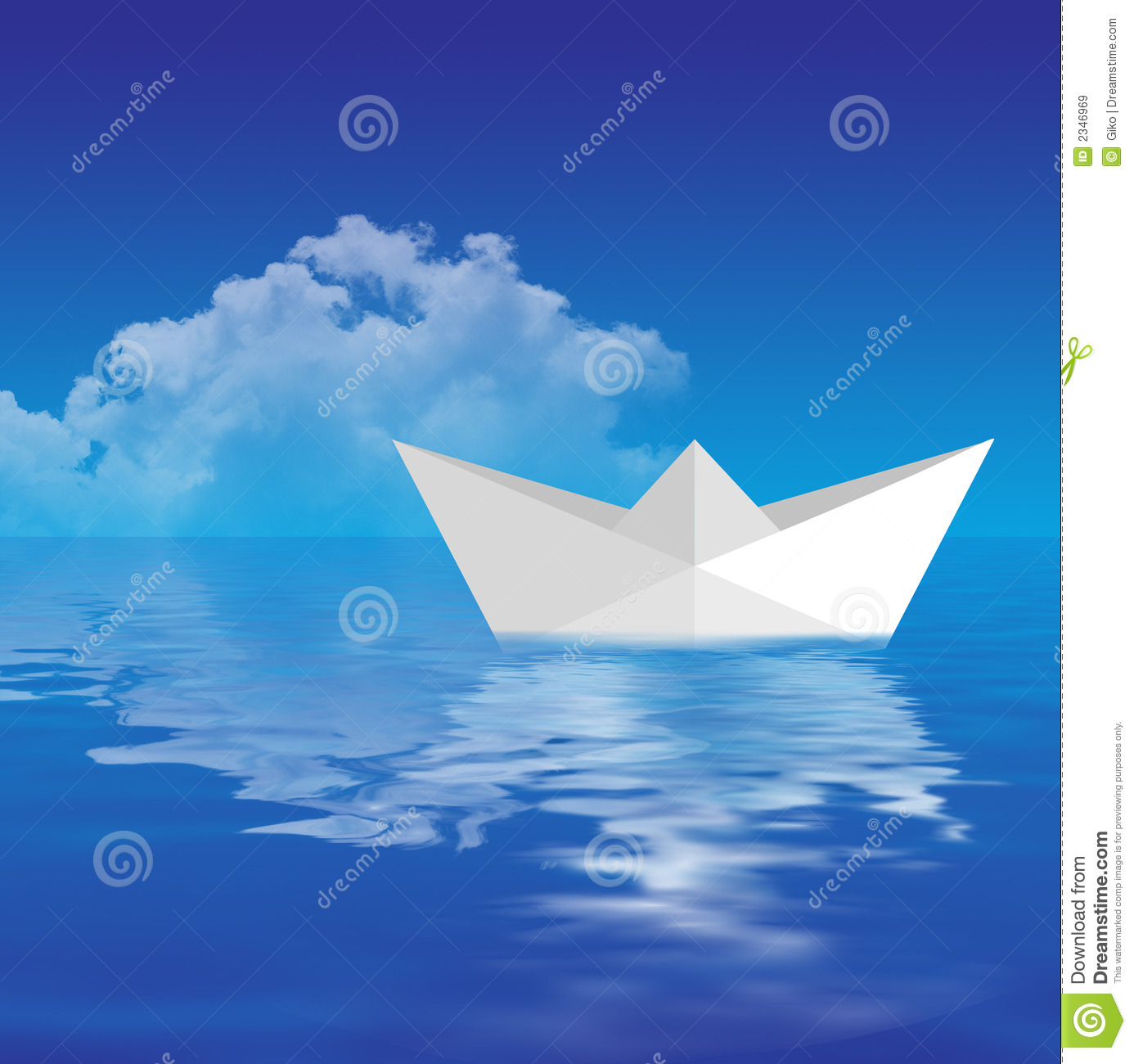 Floating Boat Clipart Paper Boat Floating On Water
