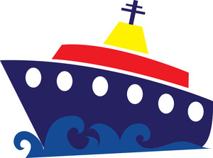 Free Cruise Ship Clip Art Image   Clip Art Illustration Of A Cruise