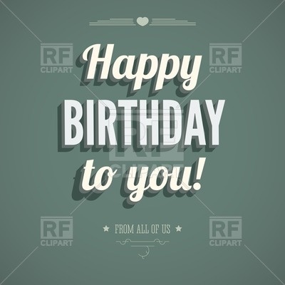 Happy Birthday   Retro Style Poster Backgrounds Textures Abstract