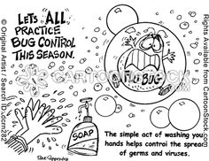 Humerous Cartoons For Infection Control   Wash Hands Cartoons Wash