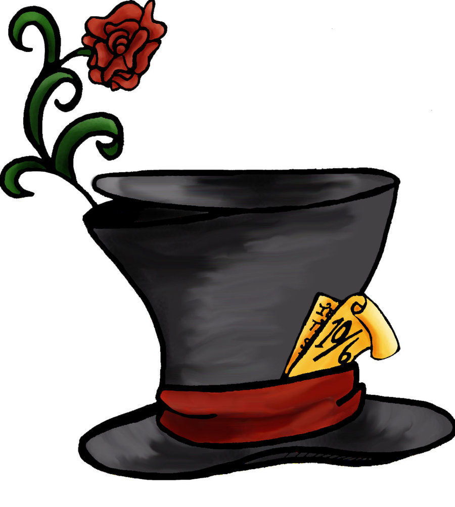 Mad Hatter Cartoon Hat   Clipart Best