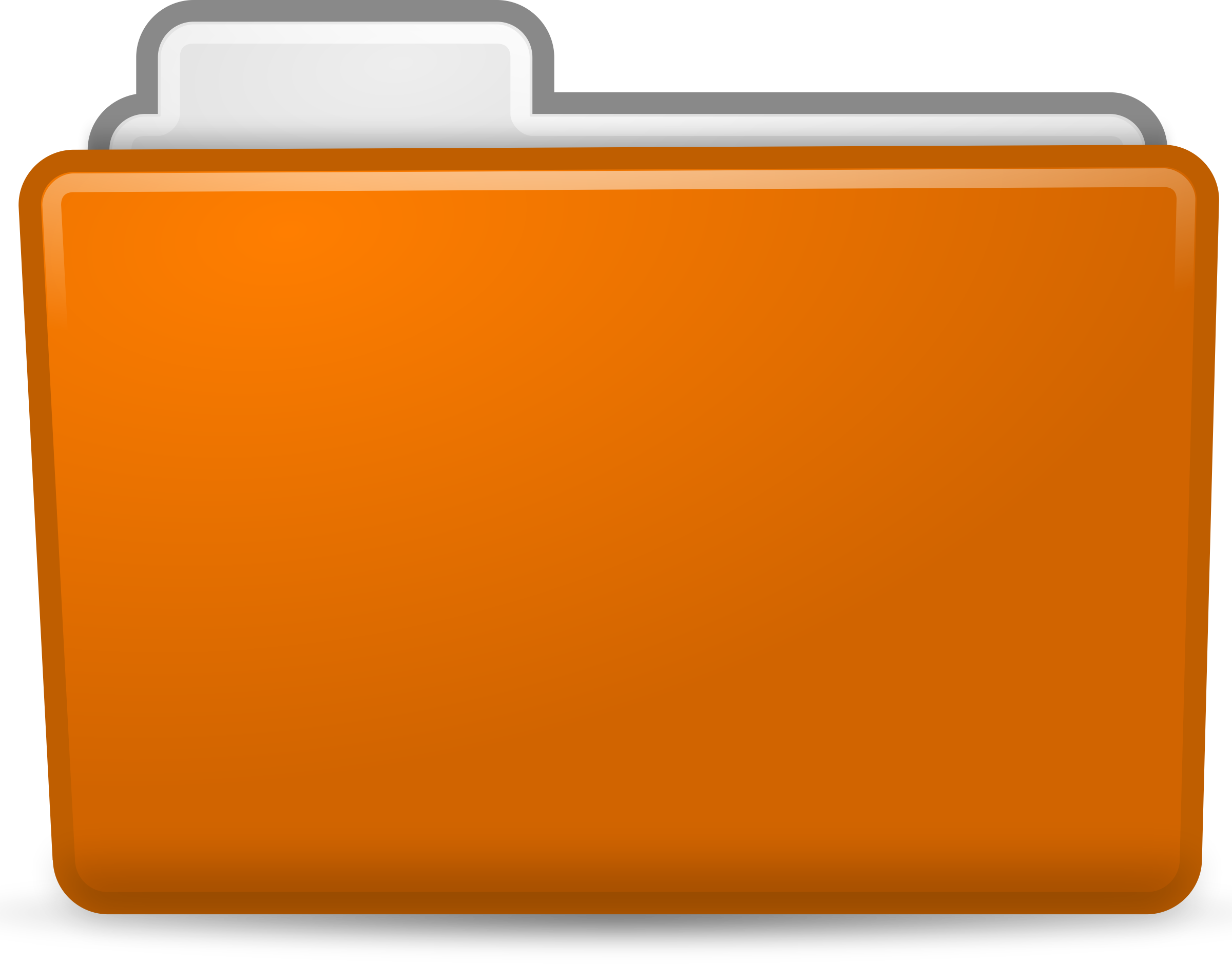 Matt Icons Folder Orange By Sixsixfive