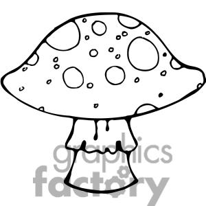 Mushroom Clip Art Black And White Images   Pictures   Becuo