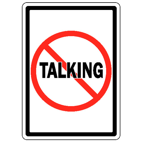 No Talking Signs   Clipart Best