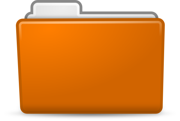 Orange Folder Clip Art At Clker Com   Vector Clip Art Online Royalty