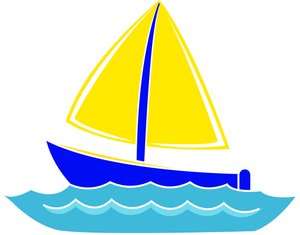 Sailboat Clipart Image   Clip Art Illustration Of A Sail Boat Floating