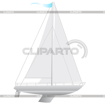 Sailing Boat Floating  Vector Illustration     Aarrows