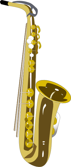 Saxophone 2 Clip Art At Clker Com   Vector Clip Art Online Royalty    