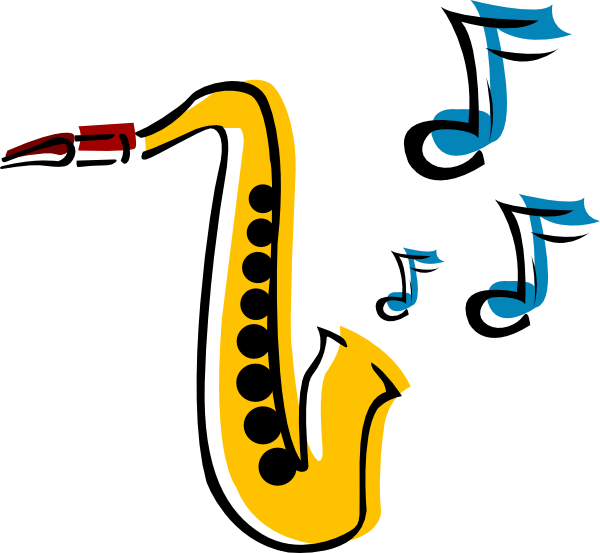 Saxophone 5 Clip Art At Clker Com   Vector Clip Art Online Royalty    