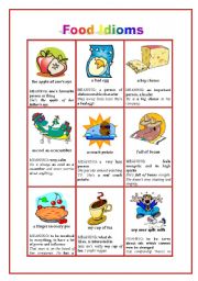 All These Worksheets And Activities For Teaching Food Idioms Have Been    