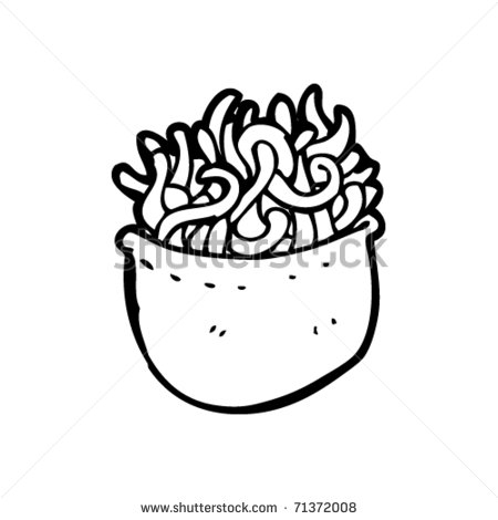 Bowl Of Noodles Cartoon Stock Vector 71372008   Shutterstock