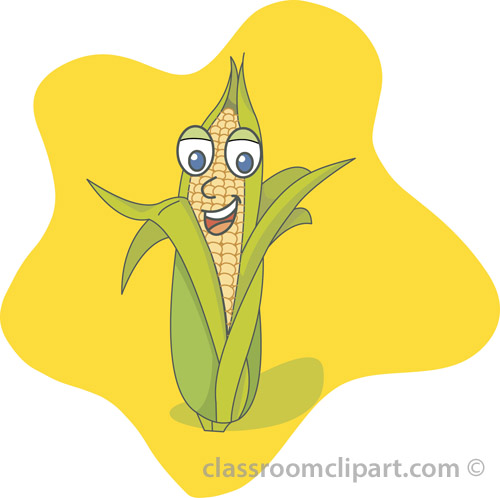 Caption Corn Cartoon Vegetable Clipart Headline Corn Cartoon
