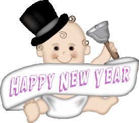 Cute Baby Wishing Happy New Year   Mania Scraps   Mania Wallpapers