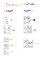 English Teaching Worksheets  Personal Pronouns