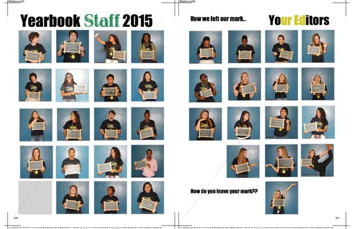Our Yearbook Staff Made Shirts To Reflect Our Leave Your Mark Theme