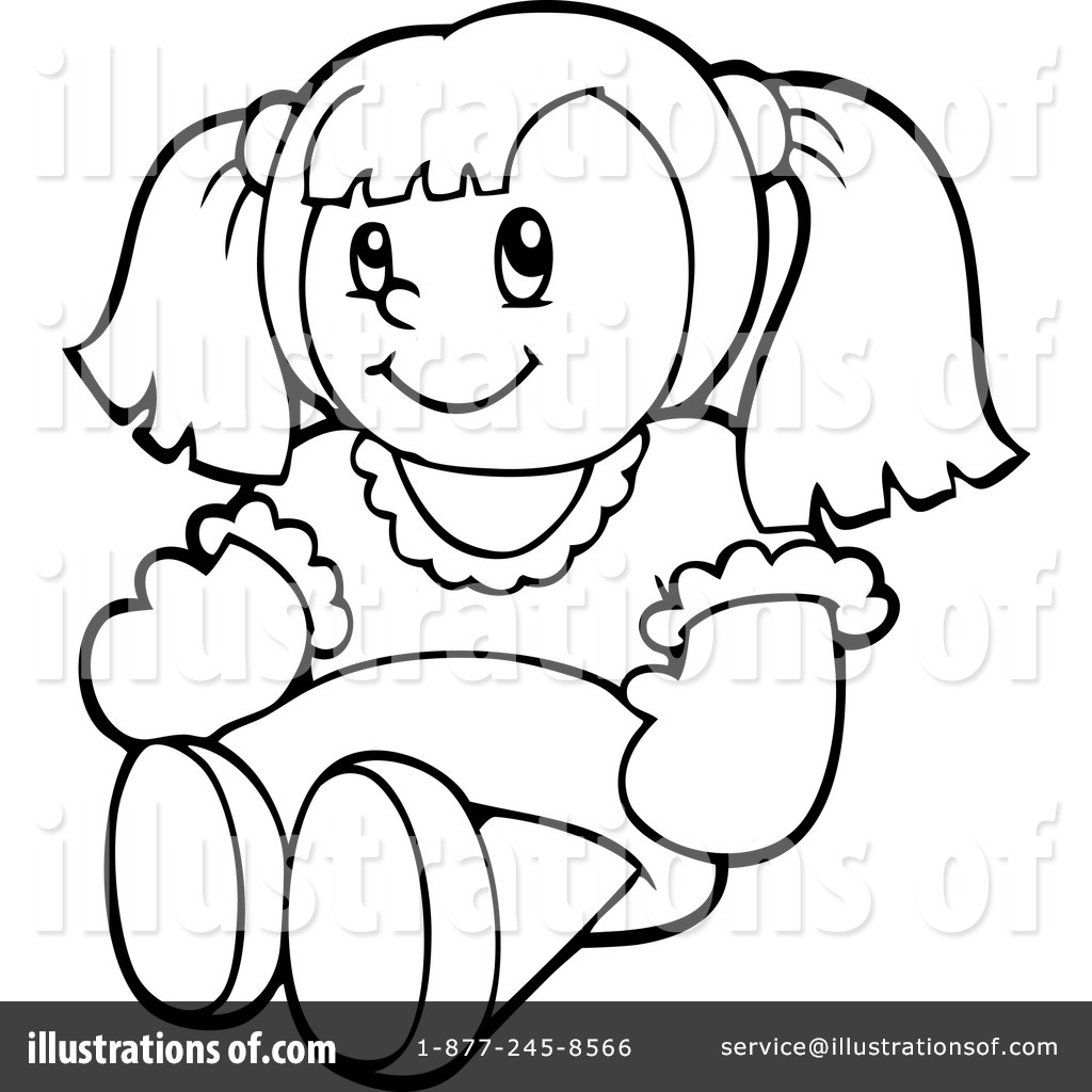 Playing With Dolls Clip Art More Clip Art Illustrations Of