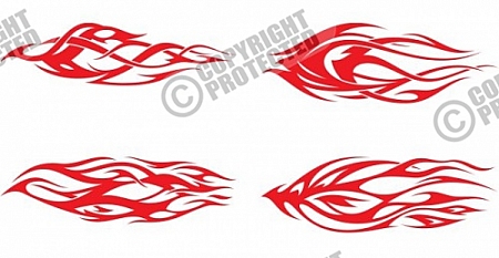 Power Tribal Flames Vector Clipart   Vector Clipart Images Stock    