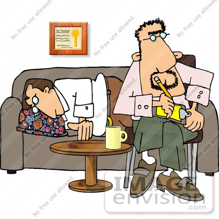 Psychiatrist In A Session With His Patient Clipart    14800 By Djart    