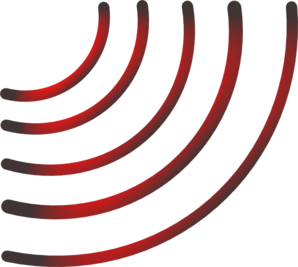 Radio Waves  Black And Red  Clip Art At Clker Com   Vector Clip Art