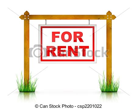 Rent Due Clipart Stock Illustration   For Rent