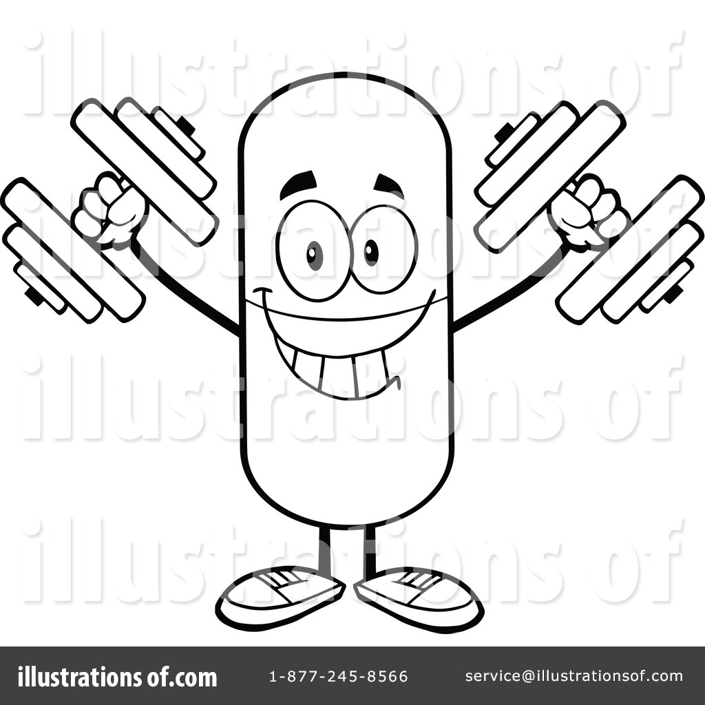 Royalty Free Rf Pill Mascot Clipart Illustration By Hit Toon Stock