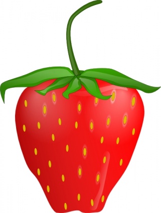 Strawberry Clip Art Vector Free Vector Images   Vector Me