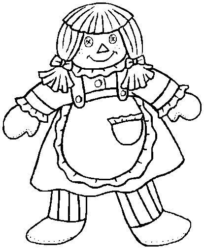 The Sower Rag Doll Colouring Pages