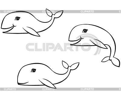 Whales Outline