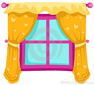 Window With Curtains Royalty Free Stock Image   Image  13640486
