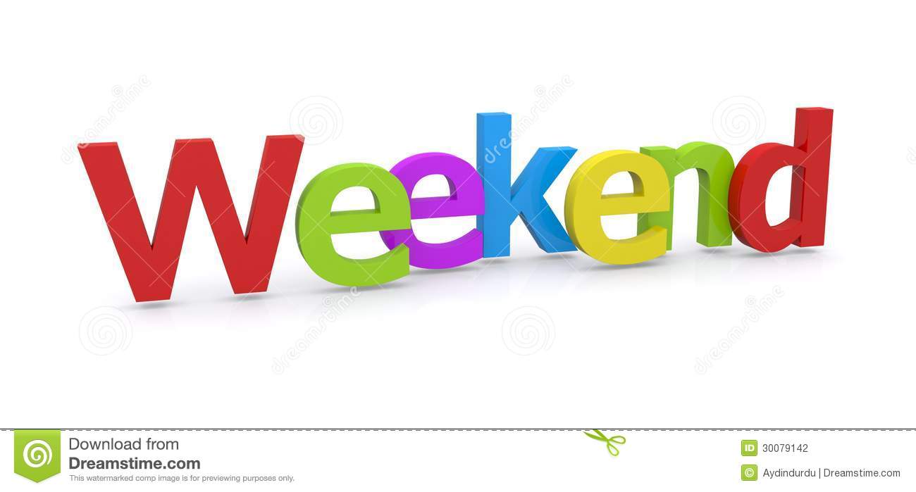 3d Word Weekend Stock Photography   Image  30079142