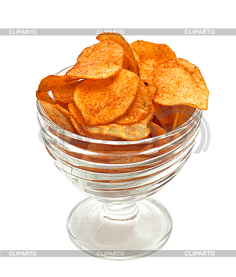 Bowl Potato Chips Clipart Potato Chips In Glass Bowl