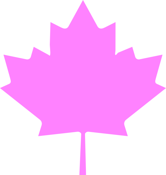 Canada Pink Leaf Clip Art At Clker Com   Vector Clip Art Online