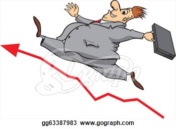 Clip Art   Buisnessman And Increase In The Sto  Stock Illustration