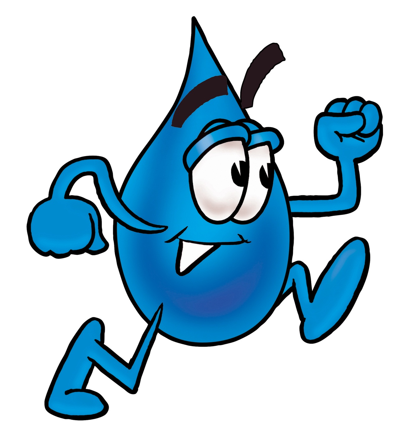 Clipart Of Water Drop Cartoon