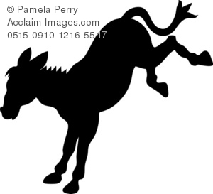 Donkey Silhouette Royalty Free Clip Art Picture
