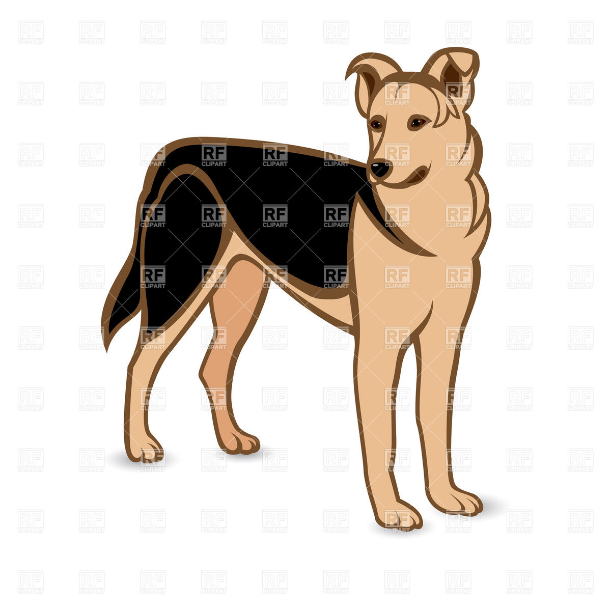 German Shepherd Dog Download Royalty Free Vector Clipart  Eps